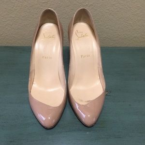 Christian Louboutin nude heels